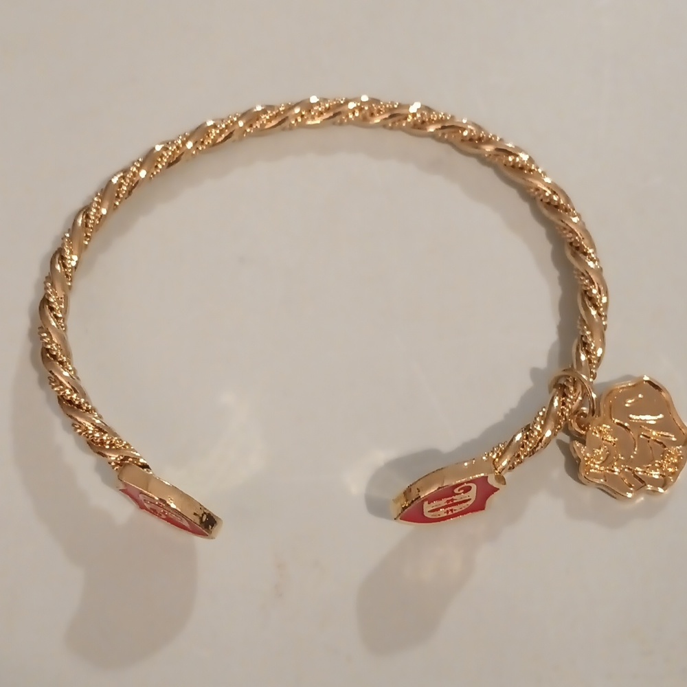 Disney goldtone bangle bracelet